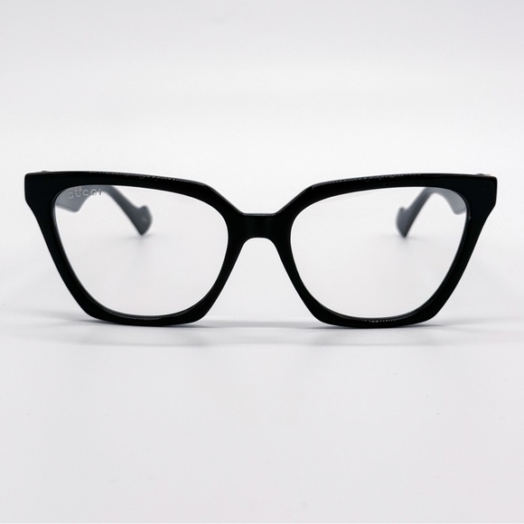 NEW GUCCI GG1542S 001 CAT EYE BLACK BROWN/CLEAR WOMEN SUNGLASSES GUCCI - Picture 5 of 16